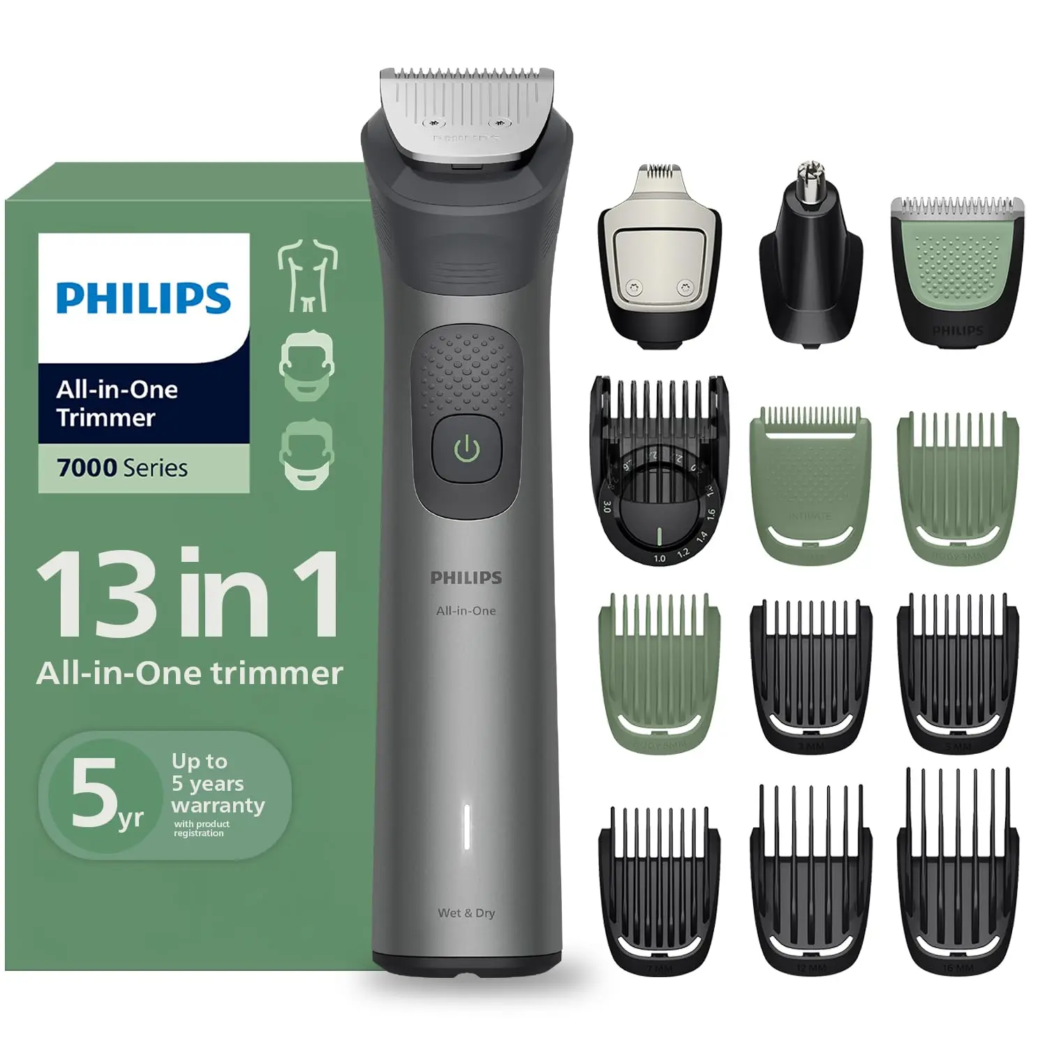 philips mg7922 13 in 1 multi grooming kit review — best trimmer for long thick beard india 2026 zero tugging