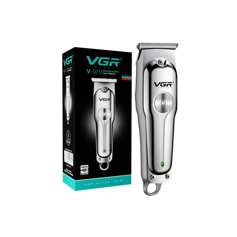 vgr v071 beard trimmer — best budget no pulling trimmer india 2026 7000 rpm titanium coated blade ipx6