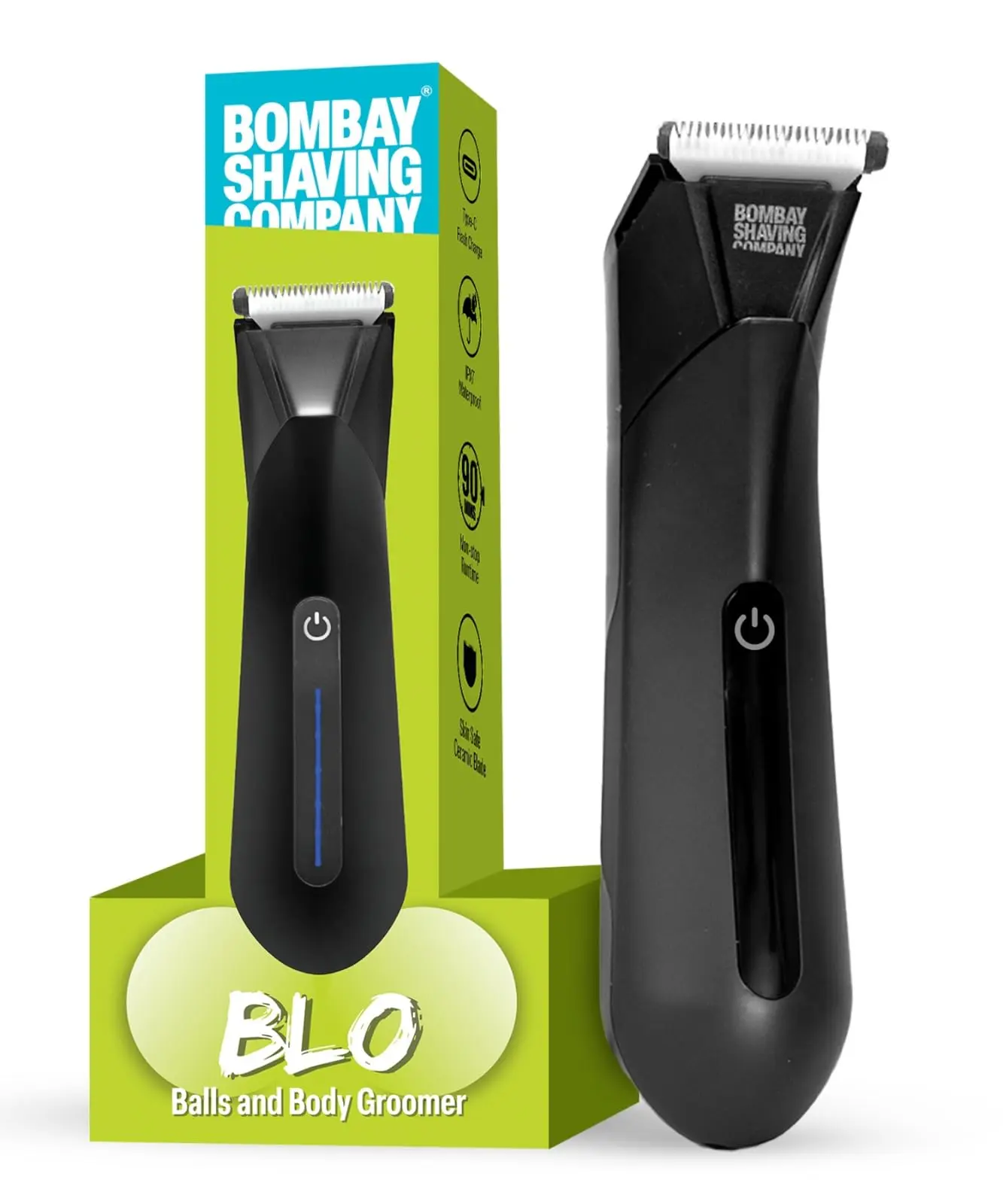 bombay shaving company blo balls and body groomer for men compact intimate trimmer india 2026 anti nick guard lightweight