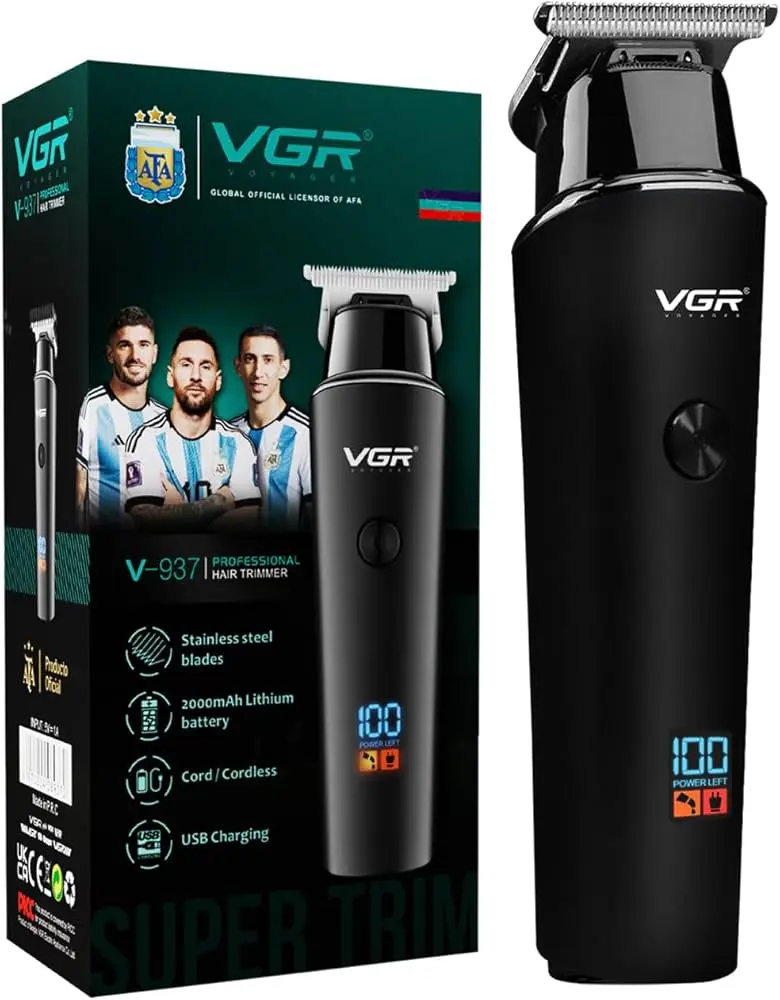 vgr v-937 professional trimmer india 2026 winner review 7000 rpm titanium coated blades usb-c
