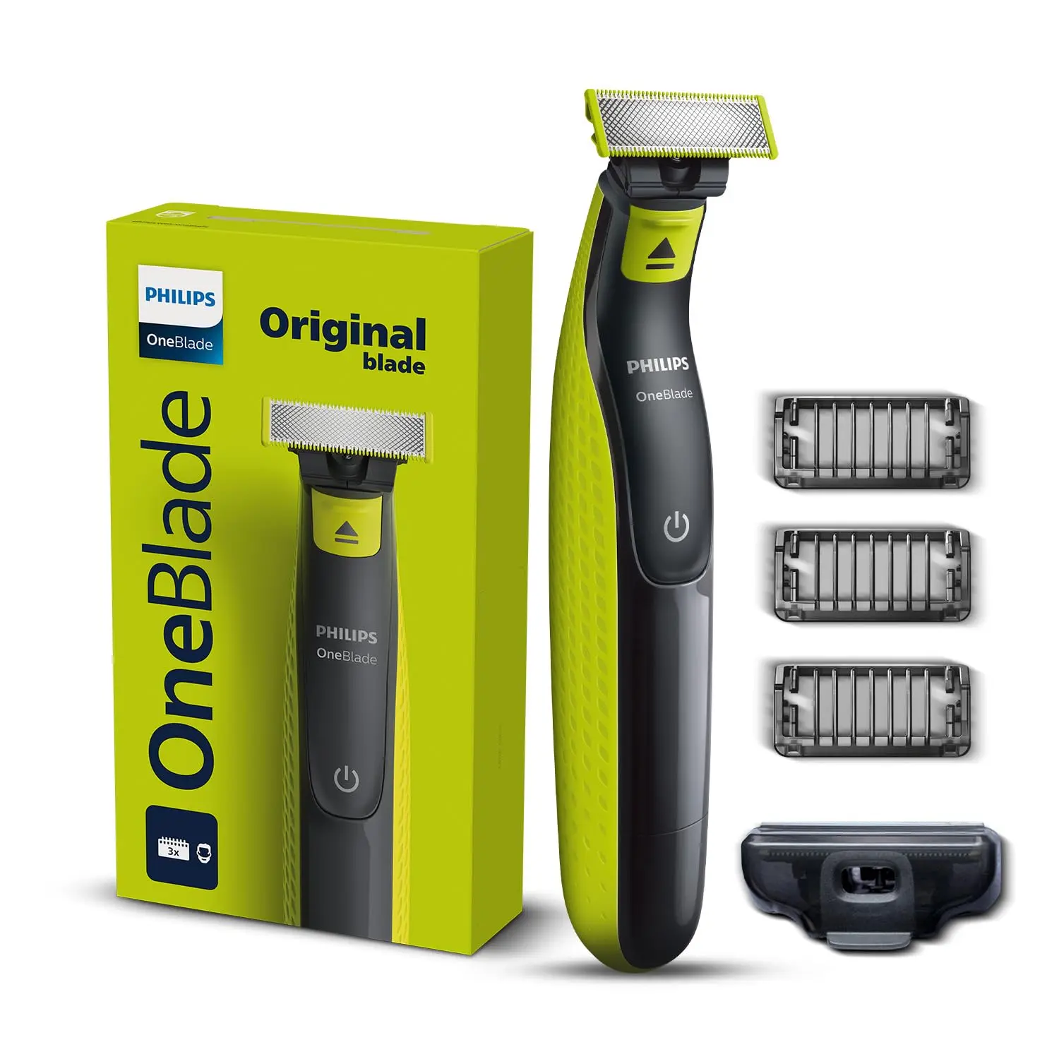 Philips OneBlade Turbo2X hybrid trimmer with dual-sided blade