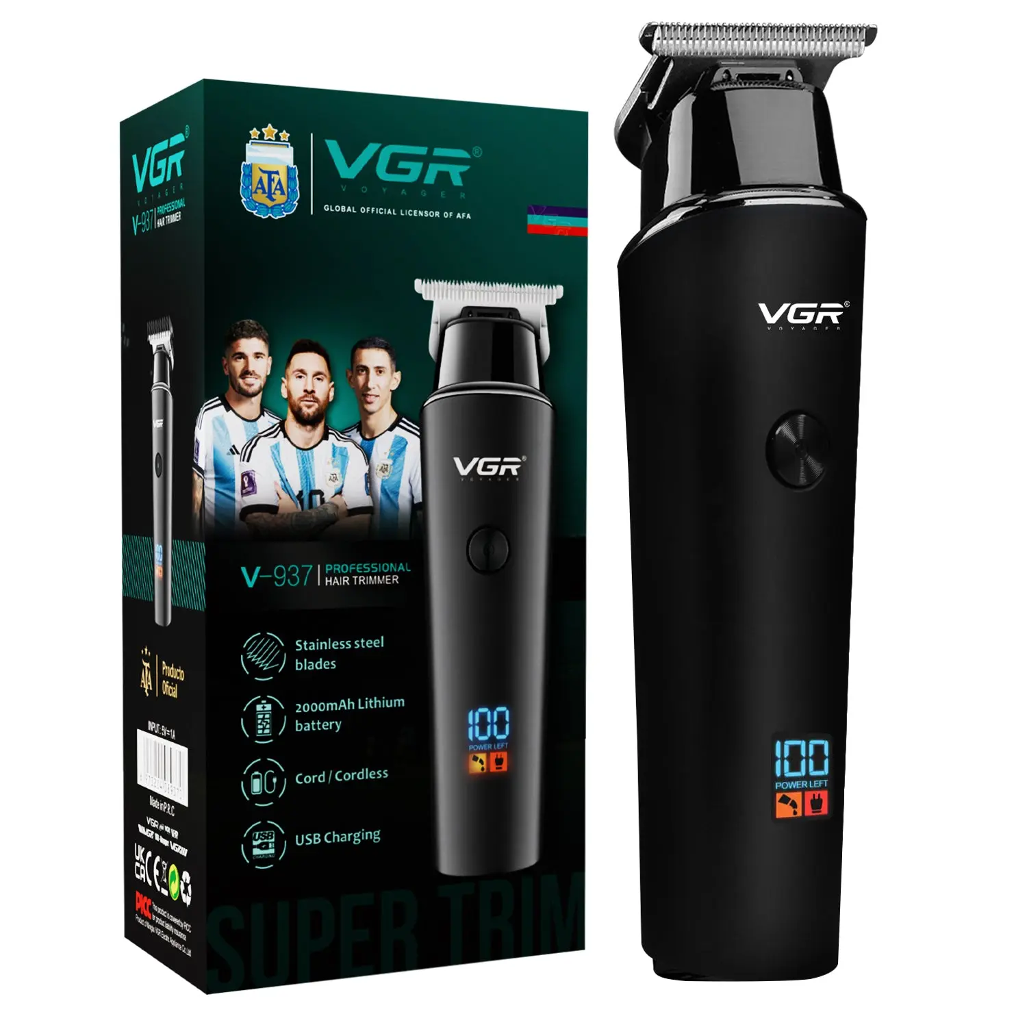 VGR V-937 best VGR trimmer battery backup india 2026 LED smart display SkinSafe
