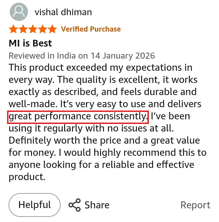 MI Beard Trimmer 2C overall performance multi-use grooming Amazon India public buyer review screenshot 2026